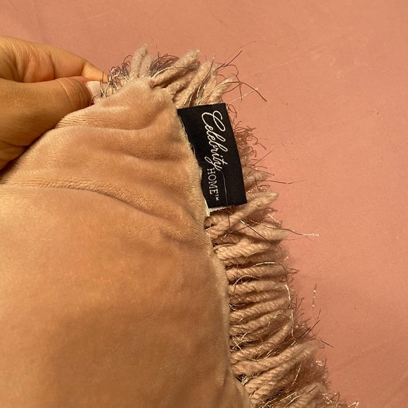 Throw Pillow Metallic Pink - Picture 6 of 6